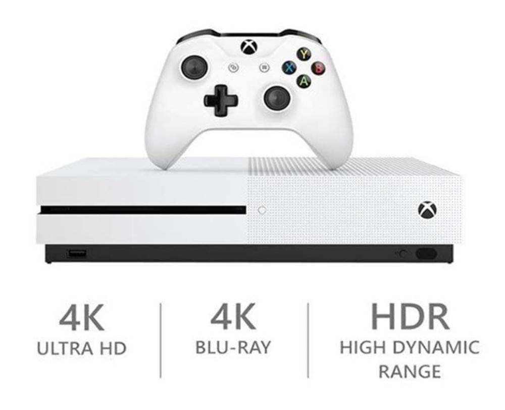 Microsoft Xbox One S 500GB Console (White) …WITH 2x wireless controllers
