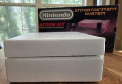 Nintendo NES Action Set Console Bundle CIB + power glove NES Advantage 3 games