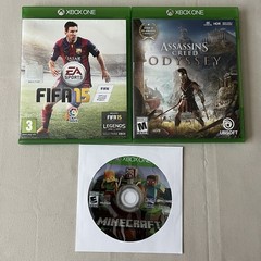 Microsoft Xbox One S Console Bundle 1TB White w/ Batt Pack Controller & 3 Games