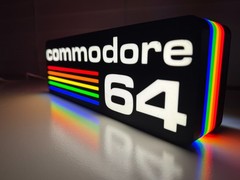 Commodore 64 Inspired LED lit sign – Lamp – Computer – Console Wall Decor