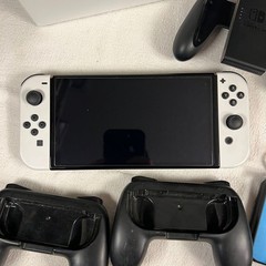 Nintendo Switch OLED Handheld Console White Bundle with MK 11 + Accessories
