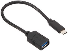 Buffalo USB 3.1 Gen 1 Conversion Cable Type A Female to Type C 0.15m Black