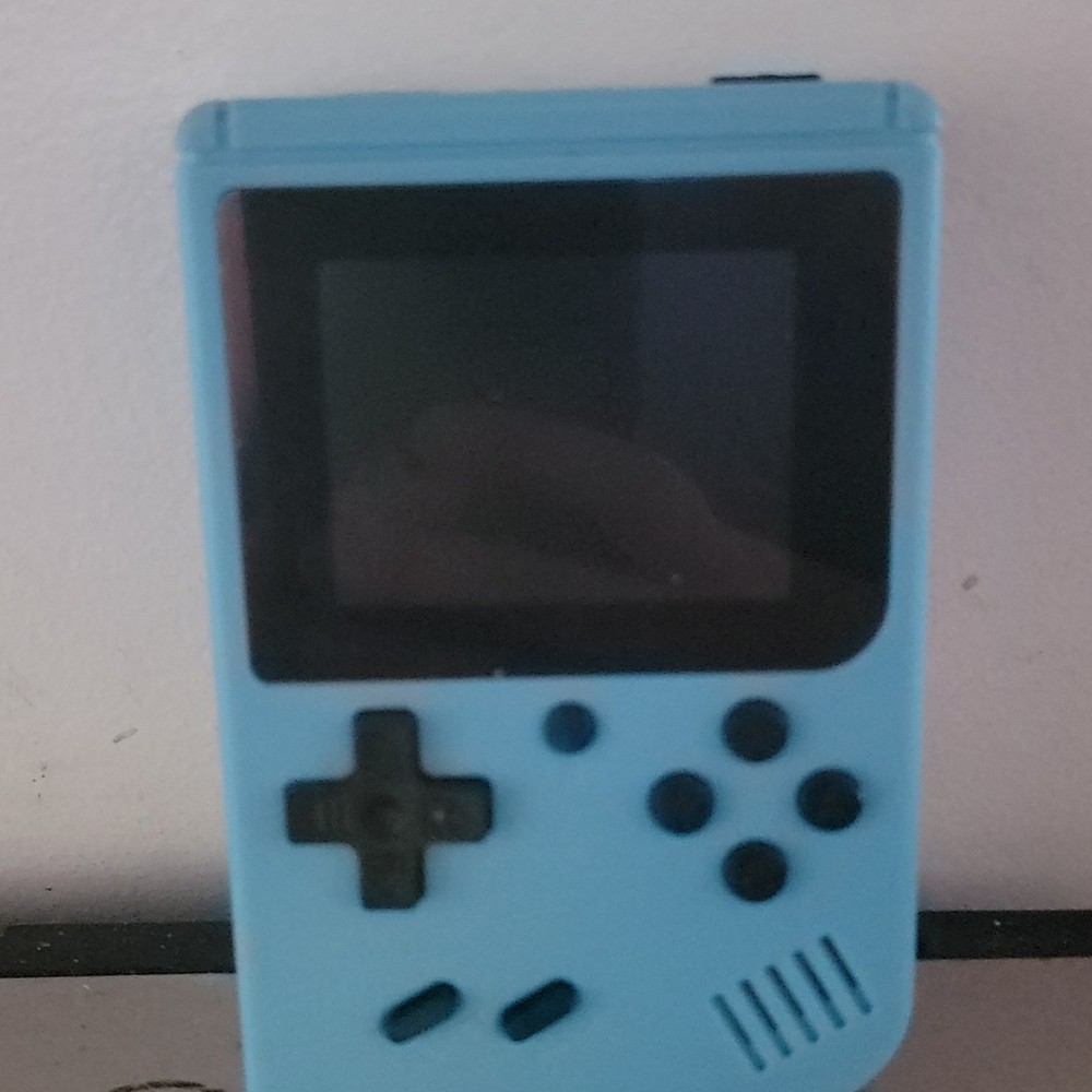SIMPLI-MAGIC Blue Handheld Game Console 4GB 480p USB-C Headphone Jack