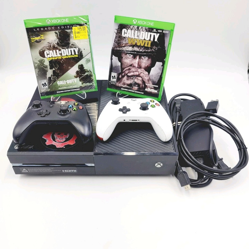 Microsoft Original Xbox One Console 500GB (1540) 2 Games & Controllers – TESTED