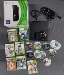 Xbox 360 Slim Console In Box Bundle 15 Games Controller 250GB Model 1439