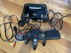 Nintendo 64 Zelda Edition Black/Gold Console w/ Controller & Cables