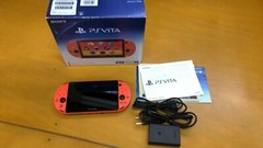 Playstation vita Wi-Fi model NEON ORANGE PCH-2000 ZA24 game