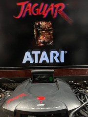 Atari Jaguar System Console Game Cybermorph Adapter Controller RF Boxed NTSC