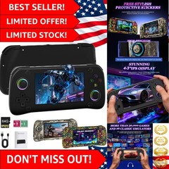 20,000+ Preloaded Games in G28 Retro Handheld Console with 4.3” IPS Display