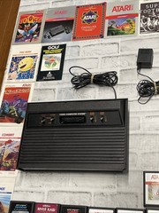 Atari 2600 Vader Black Console Bundle – Cleaned, Tested Working VGC + 12 Games