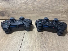 Sony PS3 Console Bundle 2 OEM Controllers GTA V Skate 3 Red Dead COD Tested