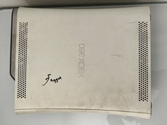Microsoft Xbox 360 White Console FALCON 2008 20gb Disc Drive Broken