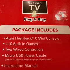 Atari Flashback X HDMI Console with 110 Built-in Games with 2 Joysticks – Tested