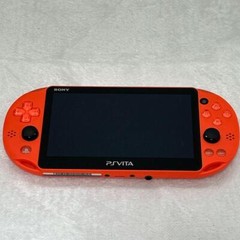 Excellent+++++SONY PS Vita Console Wi-Fi Model PCH-2000 Neon Orange From Japan