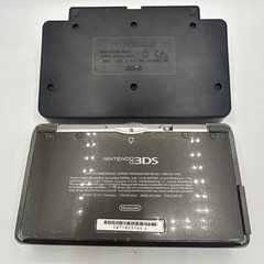 Nintendo 3DS Console Bundle Black Gray: Charger, Dock, SD Card, 3 Games