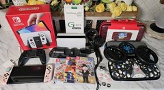 Mint Nintendo Switch OLED Bundle Lot Pro Controller Games Charging Dock Cases +