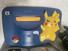 Nintendo 64 Pikachu Edition Console, Controller (Tested) + Games